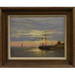 Terence Storey (bn 1923) Sunset signed, oil on board, 30.