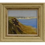 Terence Storey (bn 1923) North Yorkshire Coast signed, oil on board, 25.5cm x 30.