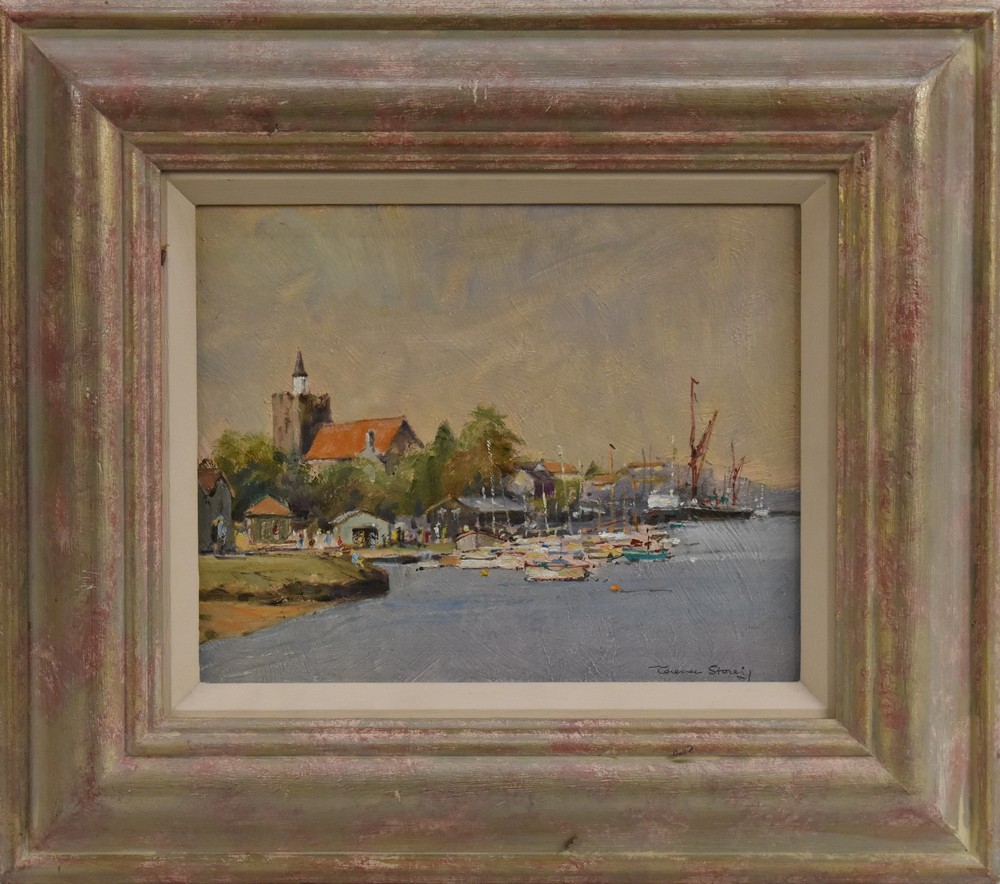 Terence Storey (bn 1923) Maldon, Essex signed, oil on board, 20cm x 25.