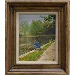 Terence Storey (bn 1923) Fishing at Hardwicke signed, oil on board, 25.