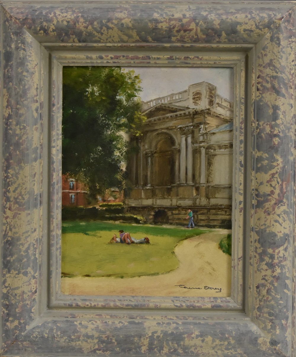Terence Storey (bn 1923) A Sunny Morning by the Tate signed, oil on board,