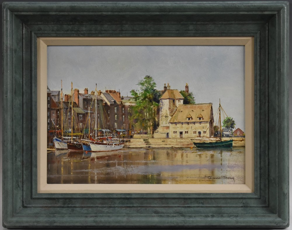 Terence Storey (bn 1923) Honfluer signed, oil on board,