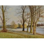 Terence Storey (bn 1923) Markeaton Park signed, oil on board, 30.5cm x 40.