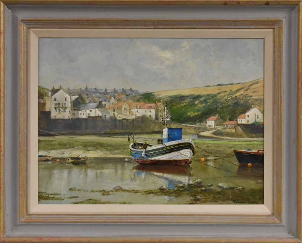 Terence Storey (bn 1923) Staithes signed, oil on board, 30.5cm x 40.