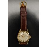 Rotary - a Super 41 vintage wristwatch, two tone textured silver dial, tapering bock batons,