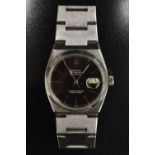 Rolex - a vintage 1970s Datejust Oyster Quartz stainless steel gentleman's bracelet watch, ref.