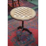 A Victorian style games table,