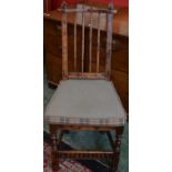 A Nigel Griffiths spindle back cottage chair,