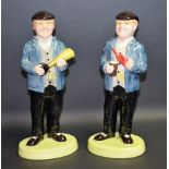 A Lorna Bailey ceramic figure of Fred Dibnah holding a car horn, 46/100, 27cm high; another,