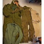 Militaria - a 1970's Israeli tank overall, winter; another, similar,