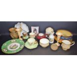 Ceramics - a Royal Albert cream and gilt decorated six setting tea set, pattern No 9793,