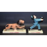 A Coalport ceramic advertising figure, Guinness Zookeeper, limited edition 722/1200; another,