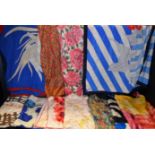 Ladies Accessories - vintage silk scarves, including Christian Dior, Ascher, Liberty, Gres,