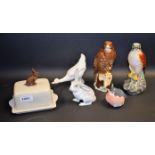 Ceramics - a Beswick Beneagles Whisky bottle modelled as a Kestrel; another,
