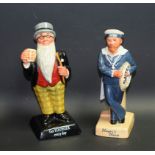 A Royal Doulton ceramic advertising figure, Player's Hero, AC5, limited edition 1068/2000; another,