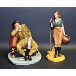 A Royal Doulton figure, The Railway Sleeper, HN4418, limited edition 398/2500; another,