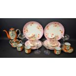 An early 20th century Staffordshire part tea set,