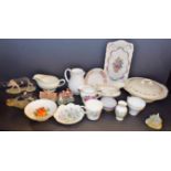 Ceramics - a Queen Anne part tea set, pattern no.