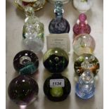 Glassware - a Caithness paperweight, Daydream, others, Starship,