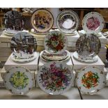 Collectors Plates - Royal Doulton Victorian Christmas Shopping, Royal Albert Queen Mothers Flower,
