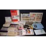 Stamps - mini-sheets, covers, stock books,