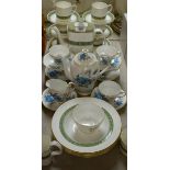 Ceramics - a Royal Doulton Rondelay pattern six setting coffee set; another, Royal Standard,