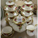 Ceramics - a Royal Albert Old Country Roses six setting tea service