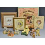 A Royal Albert Wind in the Willows figure, AW4 Mole; another Beatrix Potter, Jeremy Fisher; etc,