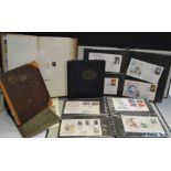 Stamps - an early 20th century stamp album containing one penny black and various penny reds,