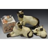 Ceramics - a Royal Copenhagen Cats collection figure,