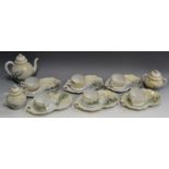 A Japanese eggshell tea service,