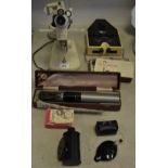 Optometrist equipment - Keeler Strek Retinoscope; Eyco No.7033; Essilor etc.