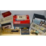 *** Please note amended description *** Model Railway - various static railway model kit boxes some