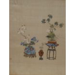 Chinese School (18th Century, Qianlong or Jiaqing Reign) A pair, Still lives,