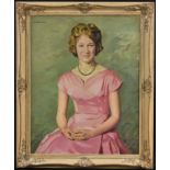 J G Green (mid-20th century) Portrait of a Lady signed, oil on canvas,