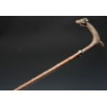 An unusual 19th century Anglo-Indian gentleman's copper walking stick,