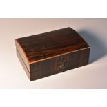 A 19th century lady's scumbled rosewood rectangular sewing etui,