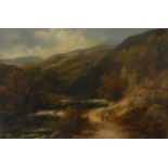 G Turner View of Dovedale bears signature, oil on canvas,