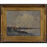 Impressionist School (early 20th century) Low Countries Coastline at Dusk indistinctly signed,