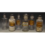 19th century apothecary bottles (6)
