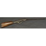 A late 19th century under lever air rifle .
