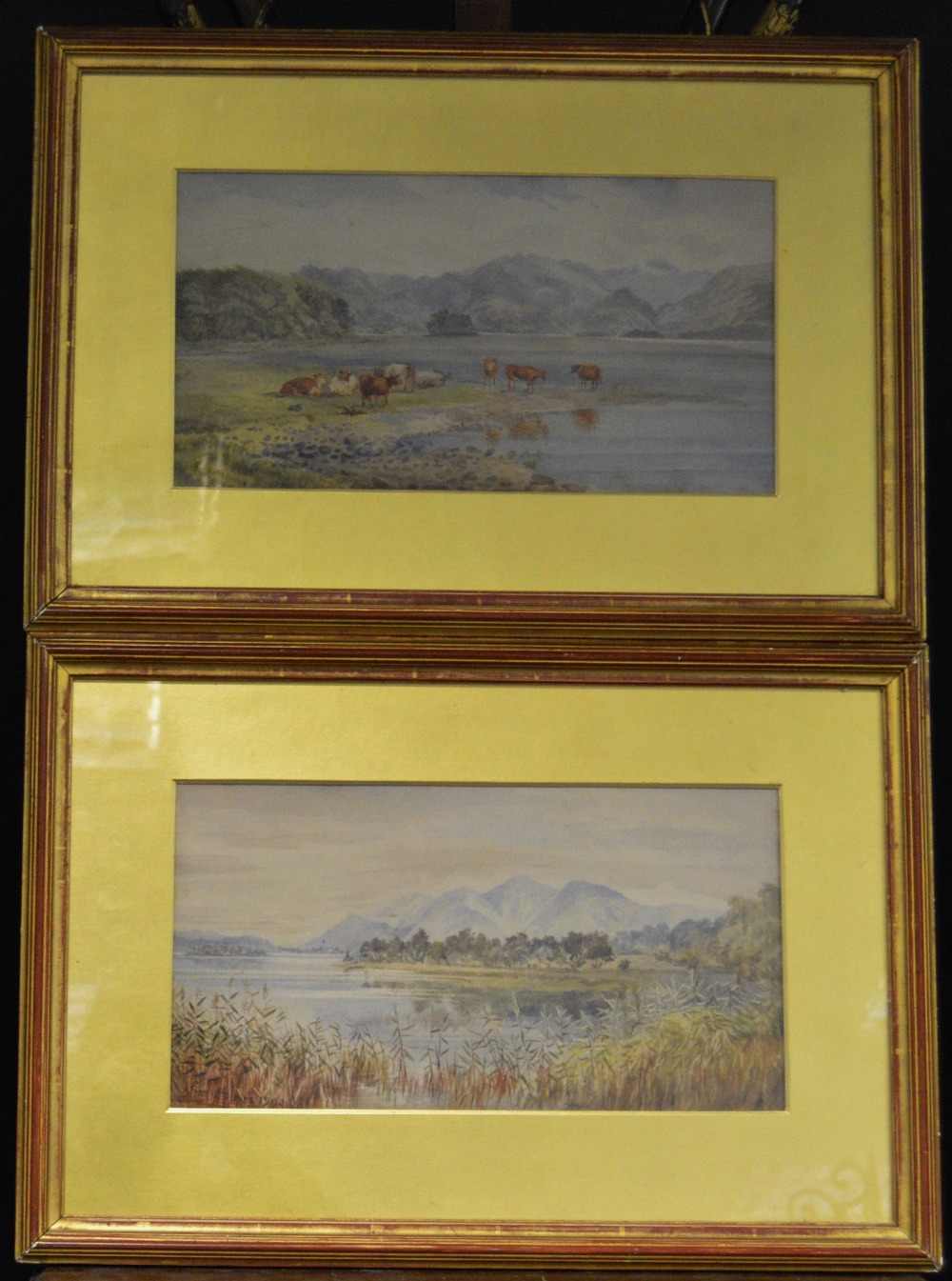 E**J** Holmes (early 20th century) Derwent Water with of Skiddaw signed and dated 1900, watercolour,