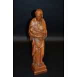 A North European oak carving, of the Madonna and Child,