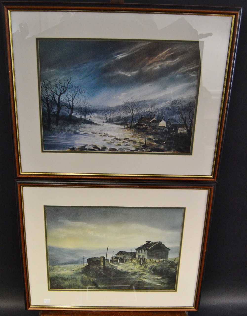 Ashley Jackson (bn 1940) A Pair, Eerie Day, Wycliff Near Rokeby and Upper Knowles Farm signed,