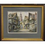 Cyril Hardy (20th century) Continental Town signed, watercolour,