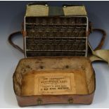 Shooting - an Edwardian Scottish leather patent cartridge case,