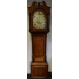 A George III oak longcase clock Ault & Son,