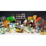 Fishing-Fly Tying - various accessories including weights;hooks;waxed line;barbles;threads;paints;