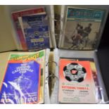 Football Programmes - two files of programmes of interest