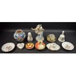 Ceramics - a miniature Royal Worcester trinket dish,